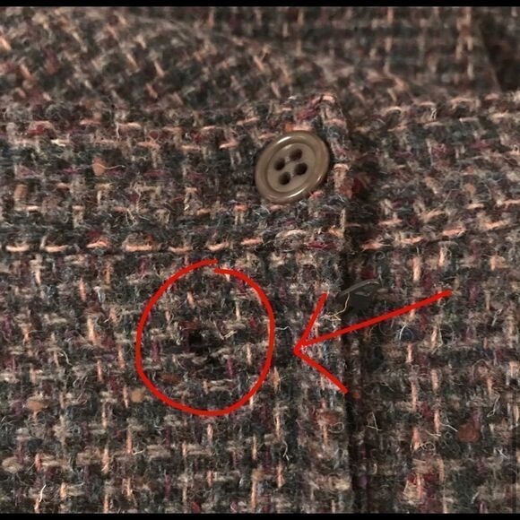 Vintage Wool Woven Pencil Skirt Sz 8 - Picture 5 of 7